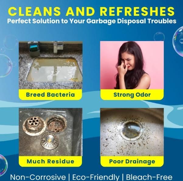 LemonBlast Yellow Bubble Tablets – Odor Eliminator + Blockage Remover (24pc)